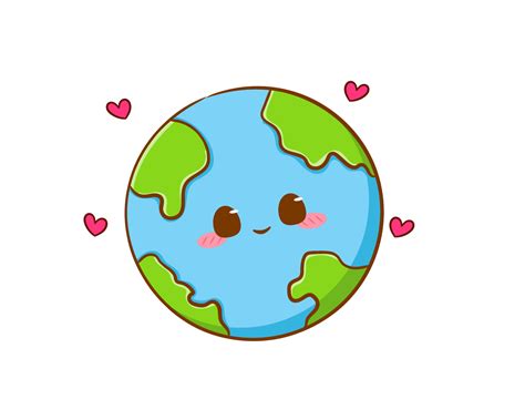 earth cute cartoon